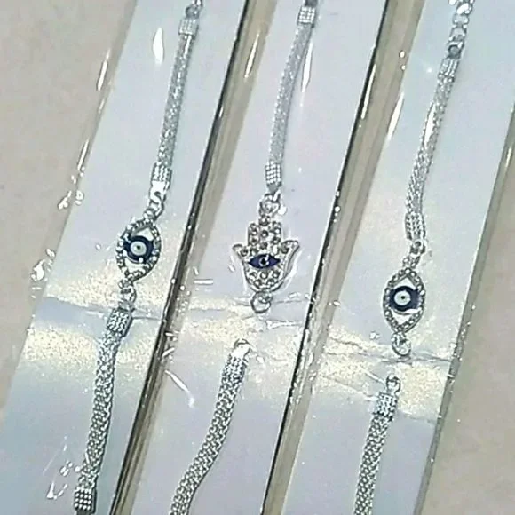 - Turkish evil eye hamza hand 1 bracelet Star only left protection - Picture 2 of 2